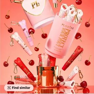 P. Louise Protect your Pout PR  Lip Balm & Gloss Set - Cherry Red and Pink. NIB